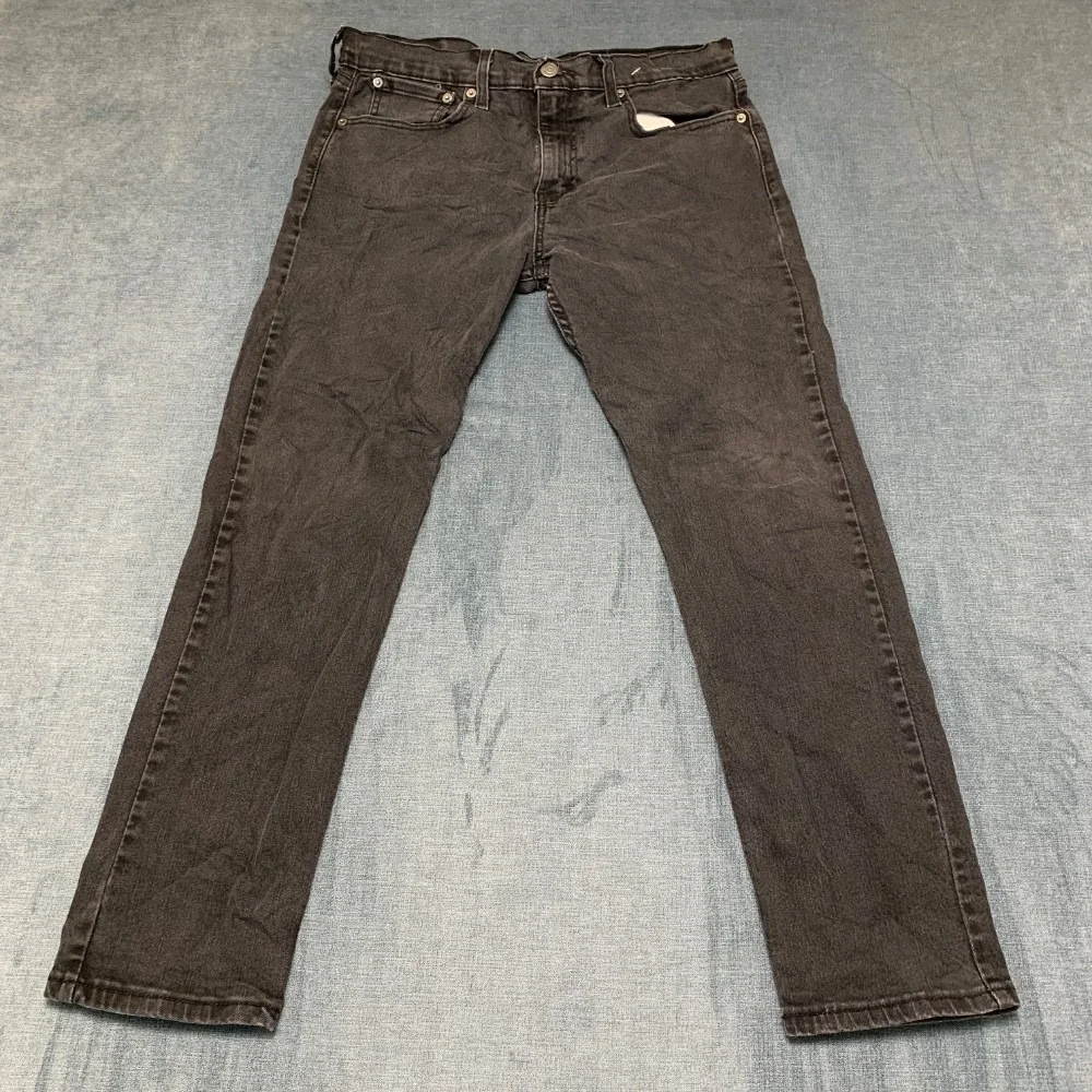 Levi's 514 Jeans Mens 32x30 Faded Black Denim Stretch Everyday Wear Straight Fit